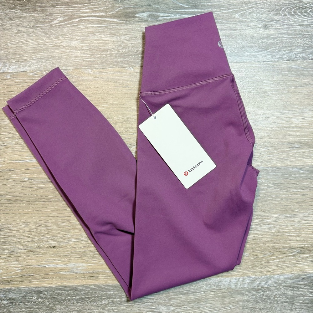 Lululemon Wunder Train HR Tight 25" Vintage Plum